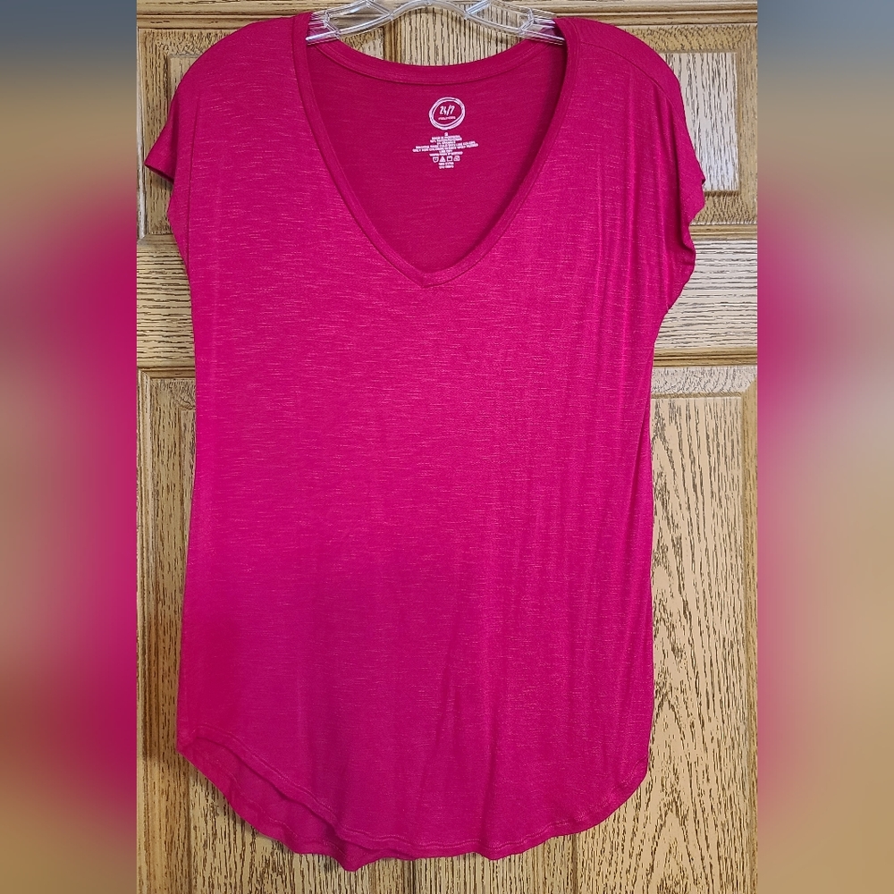 Maurices Pink Short Sleeve Top